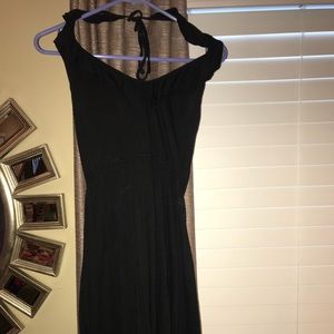 Black cotton and modal dress
